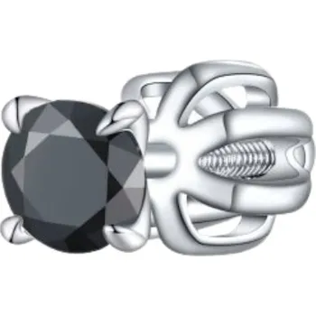 Náušnice Olivie Stříbrná 3mm náušnice PIPPI BLACK 1 ks 8757 Ag 925; ≤0,4 g.