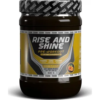 Fitness strava TITANUS pre-workout Rise and Shine (600 g) Pomeranč