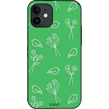 Náhradní kryt pro mobilní telefon Kryt na mobil Bird and flower green Poco M5