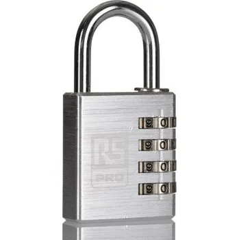 Visací zámek Ne Kódový visací zámek, Hliník Vnitřní, venkovní 6mm třmen, Stříbrná