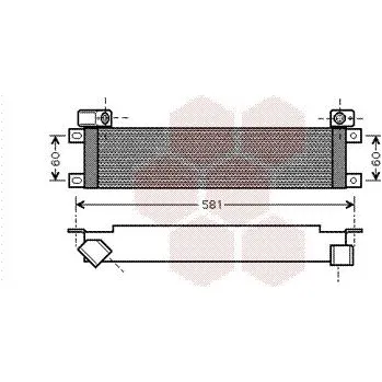 Motor automobilu Olejový chladič, motorový olej VAN WEZEL 43003289