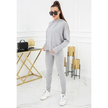 Kim Pearl Buttons pletená souprava PU1121 Silver - Vittoria Ventini S/M