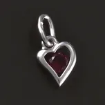 Goldpoint Srdíčko dětský přívěsek bílé zlato Váha: 0.28 g