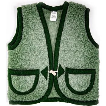 Dámská vesta Zaspi.cz Dětská vlněná vesta Velikost: S 2-4 roky - zelená