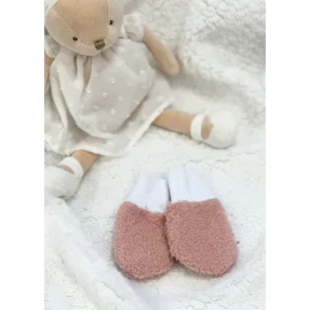 Rukavice Zimní rukavičky - beránek pudrový