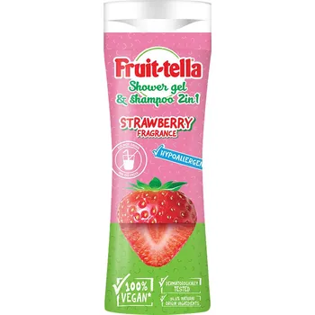 Sprchový gel Fruit-tella Sprchový gel a šampon 2v1 jahoda 300 ml