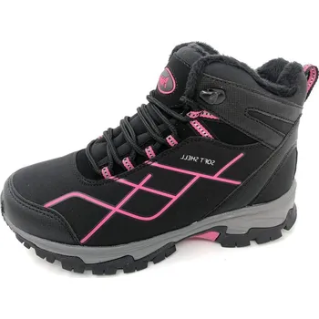 Dívčí obuv Zimní softshellové boty Alpinex - černé/růžové Velikost: 40