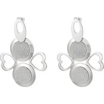 Náušnice Náušnice z chirurgické oceli stříbrné visací 21125