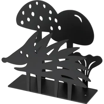Držák na ubrousky Hedgehog black 12x13x4, Bengt & Lotta Švédsko Černá