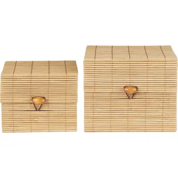 Úložný box Ib Laursen Úložný bambusový box – set 2 ks