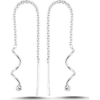 Náušnice Spirálové řetízkové náušnice Ag 925; ≤0,7 g.