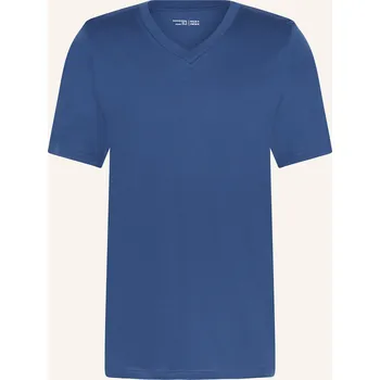 Pánské tričko Schiesser Pánské Pyžamové Tričko Mix+Relax, tmavě modrá, 50