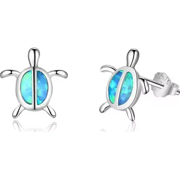 Náušnice Stříbrné náušnice OPÁLOVÁ ŽELVA Ag 925; ≤0,8 g.