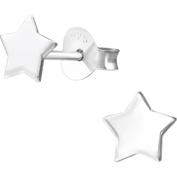 Náušnice Hvězdičkové stříbrné náušnice Ag 925; ≤0,4 g.