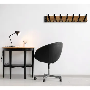 Věšák Minimalistický nástěnný věšák MODERN OAK 80 cm