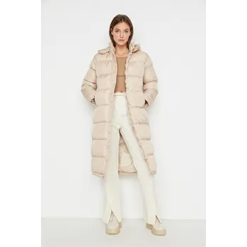 Dámská bunda Trendyol Oversize Trendyol hnědá | krémová 1988582