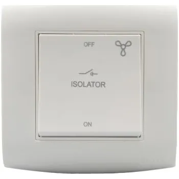 vypínač Vypínač světla, řada: Alfanar Stěna 1cestný, 220 → 250V barva Bílá Polykarbonát 3pólový Contactum