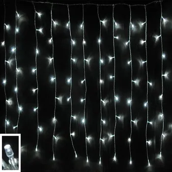 Vánoční dekorace Vánoční osvětlení X-Site LED světelný závěs CLD-004 3 x 3 m bílý