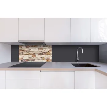 Obklad DIMEX | Dibond za kuchyňskou linku DBW-08040-088 | 80 x 40 cm | Kamenná zeď + Dibond deska za kuchyňskou linku DIMEX v rozměru 80 x 40 cm, motiv Kamenná zeď