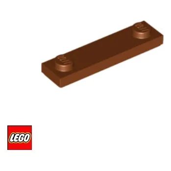 Stavebnice LEGO LEGO® Dílky LEGO Podložka / Dlaždice 1x4 2 stady po stranách / 41740 Barva: Světle-Hnědá 41740