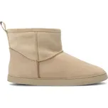 Dámské Barefoot Zateplené Boty GROUNDIES® COZY BOOT LOW Béžové