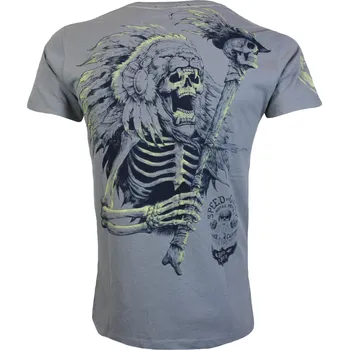 Pánské oblečení Pánské tričko YAKUZA PREMIUM 3708 Barva: Šedá, Velikost: XXXL