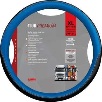 Potah na volant Potah volantu CLUB PREMIUM Skeentex modrý - XL 49 - 51 cm