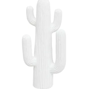 Atmosphera Dekorativní figurka kaktus bílý RODRIGO, 38 cm