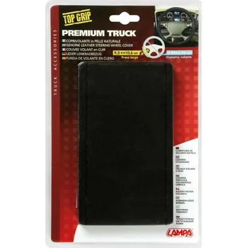 Potah na volant Potah volantu - kožená omotávka TRUCK PREMIUM M 44-46 cm - černý