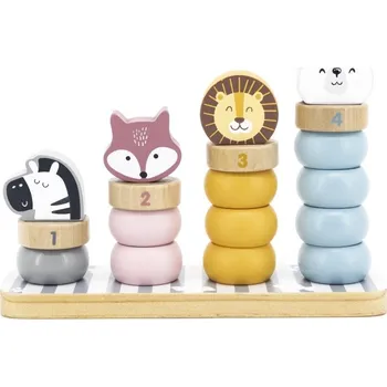 Dřevěná hračka Dřevěné počítání se zvířátky