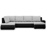 Rozkládací rohová sedací souprava TOKIO II Levá Šedá/černá