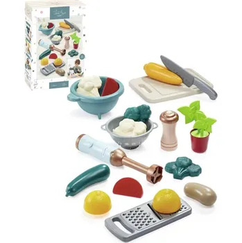 Dětská kuchyňka Ecoiffier Příprava polévky baby kuchyňský set makety potravin + nádobí