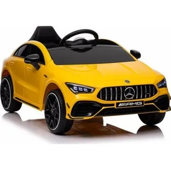 Dětské elektrovozidlo Lean Cars Baterie Auto Mercedes CLA 45s AMG Yellow 4x4
