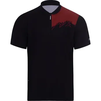 cyklistický dres HOLOKOLO Cyklistický dres s krátkým rukávem - ADVENTURE - černá/červená L