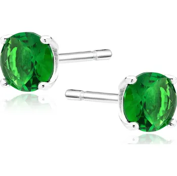 Náušnice LUNICA Stříbrné náušnice GREEN 0287 Ag 925; ≤1 g.