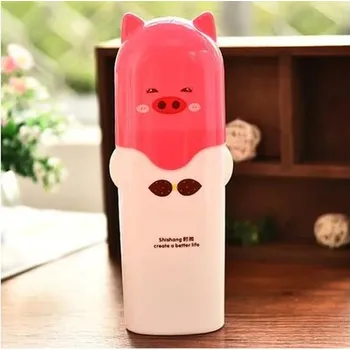 Náhradní hlavice k elektrickému kartáčku Obal na zubní kartáček | pouzdro na kartáček a pastu - Růžová