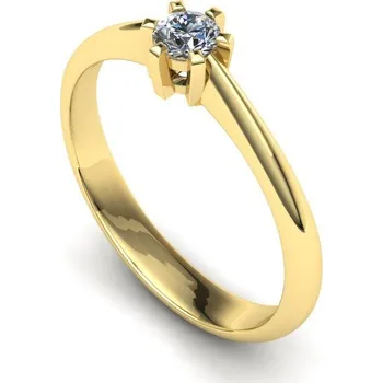 Prsten Zásnubní prsten s briliantem PZ21010 Materiál: Bílé zlato 14kt, Velikost: 74