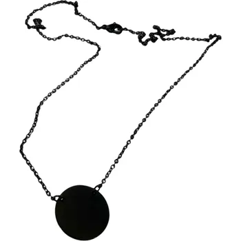 Náhrdelník Náhrdelník s jemným kruhovým medailonkem Černá