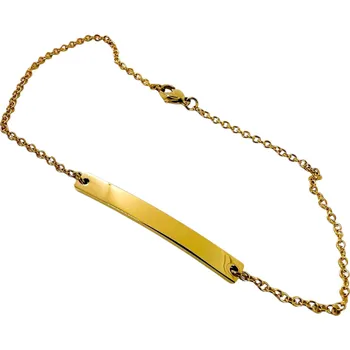 Řetízek Nákotník se zakřivenou lištou Zlatá