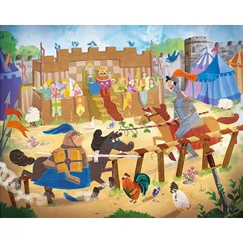 Hračka CLEMENTONI Puzzle Bylo nebylo: Rytířský turnaj 30 dílků