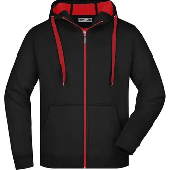 Pánská mikina JN 355 mikina pánská XXL black/red