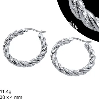 Náušnice Náušnice - Kruhy - 30 x 30 x 4 mm - 11.4g