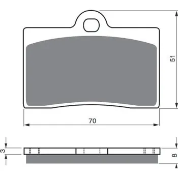 Brzdová destička Brzdové destičky GOLDFREN 064 S3 DUCATI SL 900 Superlight 1992-1997