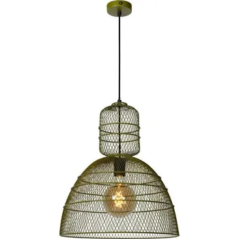 Nástěnné svítidlo Lustr Lucide 78395/01/33 - Lustr na lanku GASSET 1xE27/60W/230V Zelená