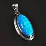 Goldpoint Přívěsek bílé zlato opál Váha: 1.20 g