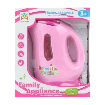 Dětský spotřebič Lamps konvice rychlovarná růžová na baterie 14 x 17 cm