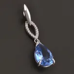 Goldpoint Zlatý přívěs a akvamarinem ve tvaru slzy Váha: 4.12 g