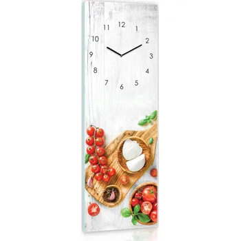 Hodiny Nástěnné hodiny PIONOWE skleněné kuchyňské Velké 60x20