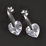 Goldpoint Náušnice srdíčka bílé zlato Váha: 3.05 g