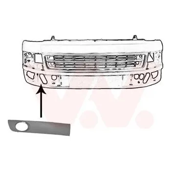 Nárazník Větrací mřížka, nárazník VAN WEZEL 5790494